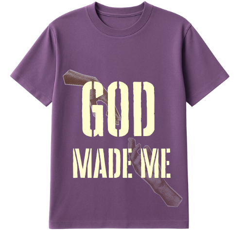 “Purple God Made Me” Unisex T-Shirt