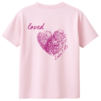 Pink “Righteous” Unisex T-Shirt (Dark Pink /Purple Lettering)