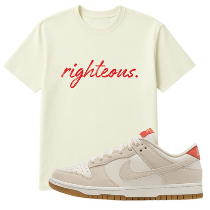 Ivory “Righteous” Unisex T-Shirt (Red Lettering)