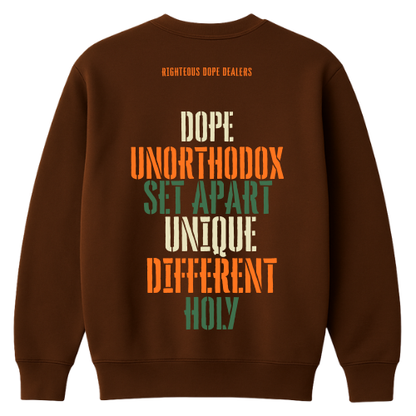 Brown “God Made Me” Crewneck