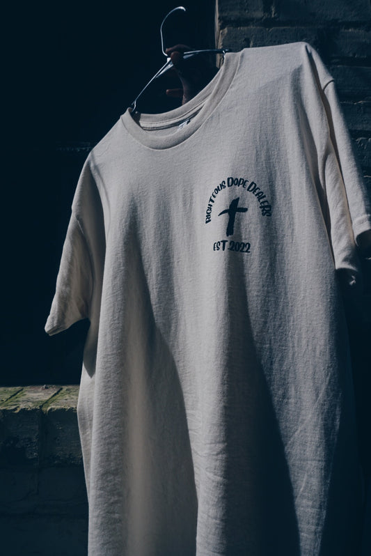White "Righteous Living" Short Sleeve T-Shirt